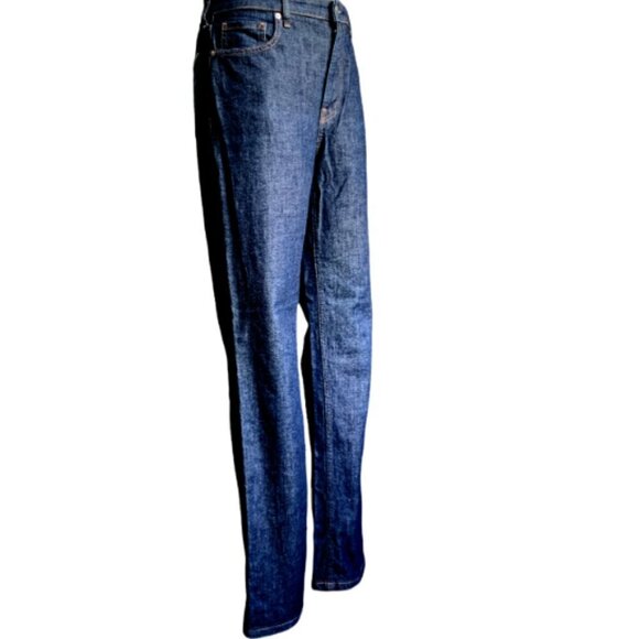 Everlane The High Rise Straight Jean 29/30.5 x 32.5 Regular Dark Blue Denim  21E - Picture 6 of 11